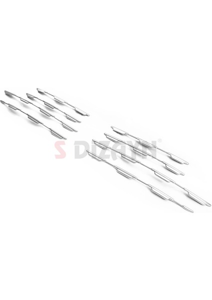 Fiat Egea Sd / Hb Krom Ön Panjur Diamond Model 8 Prç 2020 Üzeri A+ Kalite