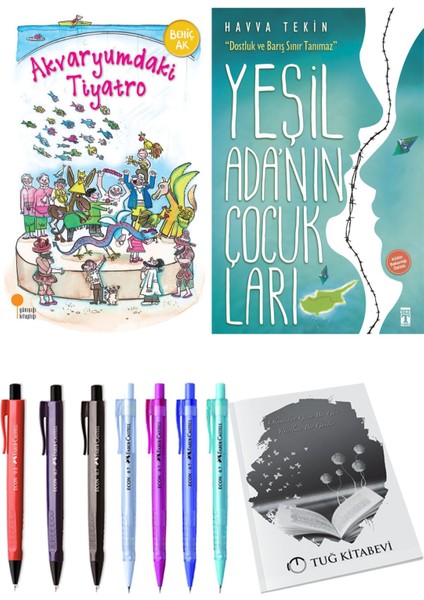 Yeşil Adanın Çocukları ve Akvaryumdaki Tiyatro 2'li Set - Kalem