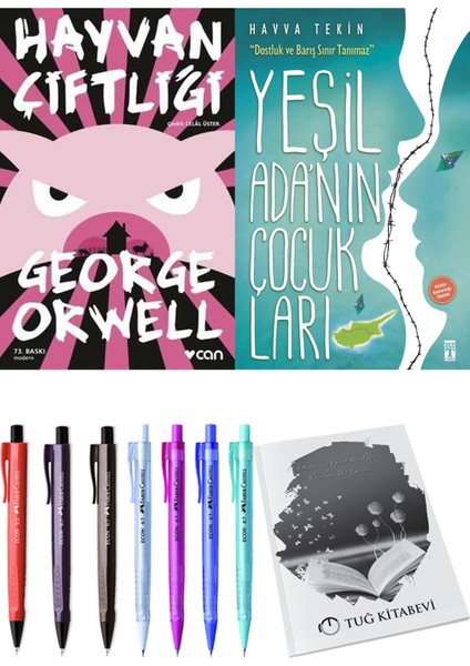 Yeşil Adanın Çocukları ve Hayvan Çiftliği 2'li Set - Kalem