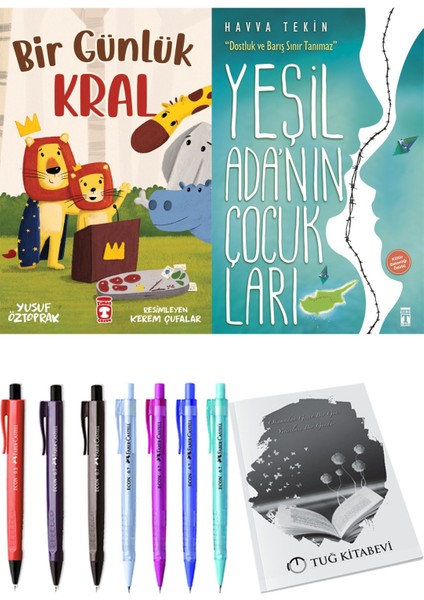 Yeşil Adanın Çocukları ve Bir Günlük Kral 2'li Set - Kalem