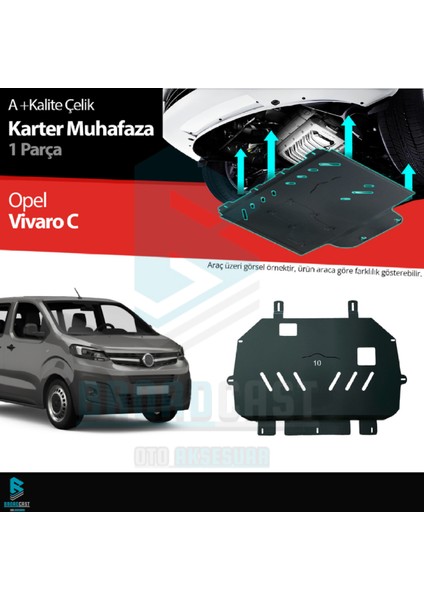 Opel Vivaro Çelik Karter Muhafaza Koruma 2019 Üzeri A+ Kalite