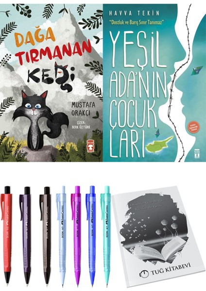 Yeşil Adanın Çocukları ve Dağa Tırmanan Kedi 2'li Set - Kalem