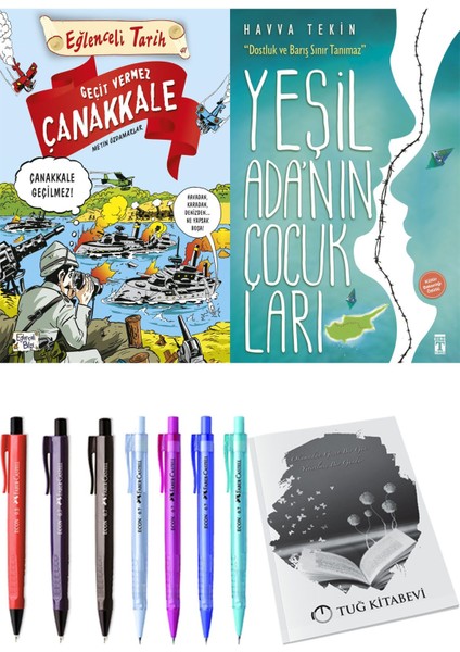 Yeşil Adanın Çocukları ve Geçit Vermez Çanakkale 2'li Set - Kalem