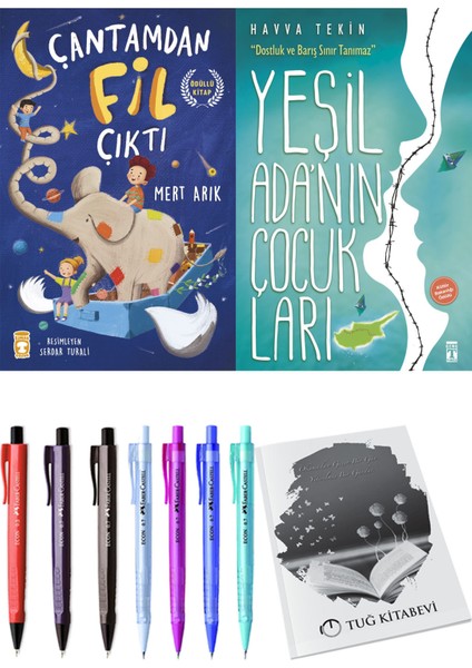 Yeşil Adanın Çocukları ve Çantamdan Fil Çıktı 2'li Set - Kalem
