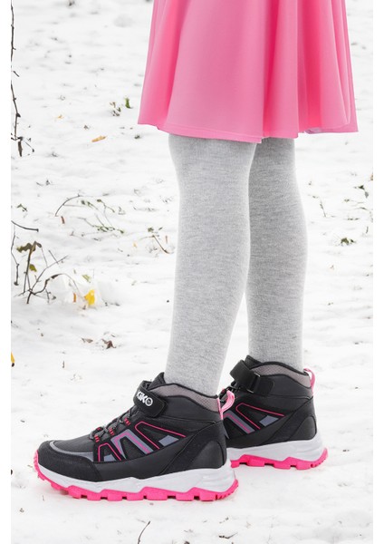 Kcal Termo Taban Cırtlı Kız Çocuk Spor Bot Ayakkabı Siyah - Fuşya fiyatları