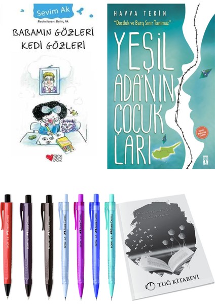 Yeşil Adanın Çocukları ve Babamın Gözleri Kedi Gözleri 2'li Set - Kalem