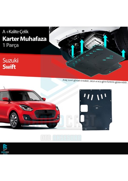Suzuki Swift Çelik Karter Muhafaza Koruma 2018 Üzeri A+ Kalite