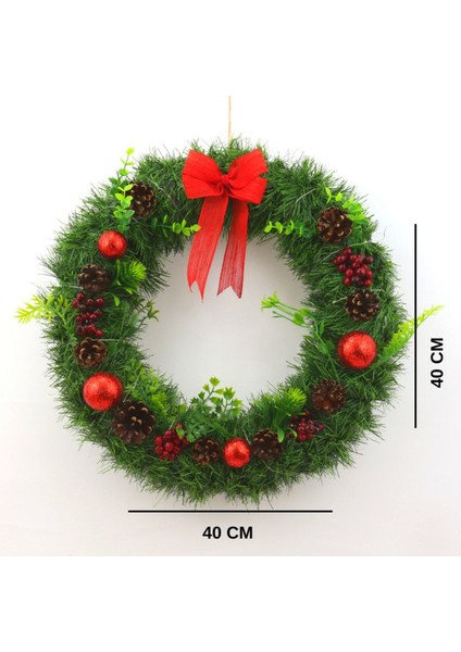 Yılbaşı Kapı Süsü, Led Işıklı, Renkli Kapı Çelengi, Neşeli ve Şık Dekorasyon modelleri