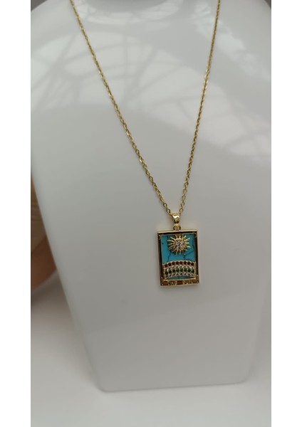 1.sınıf Çelik Kararma Yapmaz Güneş Figürlü Tarot Kolye fiyatları