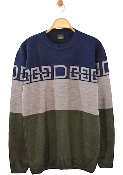 Akrilik Triko Desenli Erkek Kazak-02 fırsatları