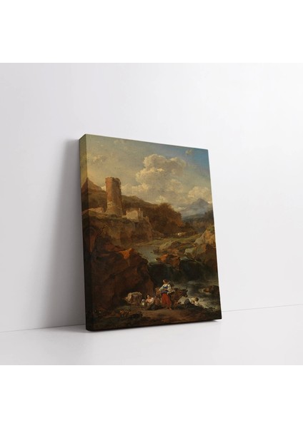 Antik Harabeler Üzerinde Kanvas Tablo modelleri