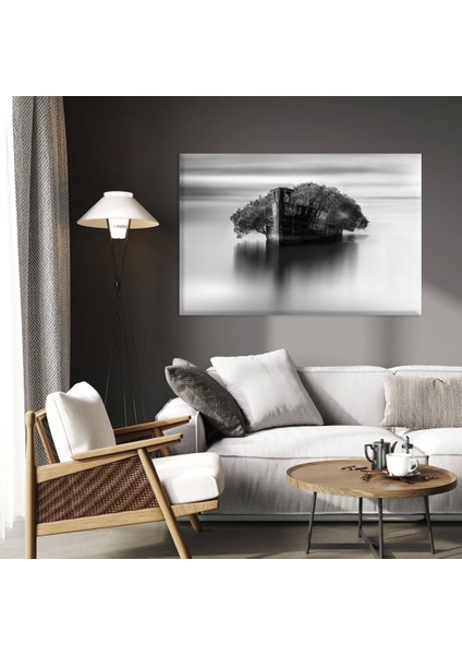 Denizdeki Yalı Kanvas Tablo