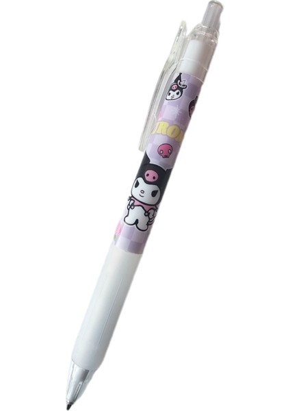 Kuromi 50 Yaprak A6 Not Defteri + 07 Uçlu Versatil Kalem + Yumurtlayan Roket Silgi ( 3 lü Set ) Kromi