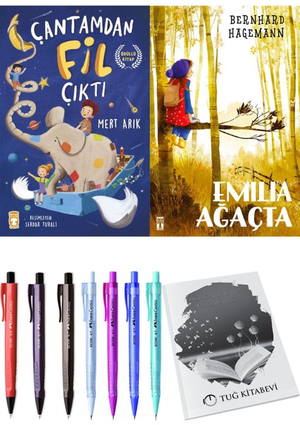 Emilia Ağaçta ve Çantamdan Fil Çıktı 2'li Set - Kalem