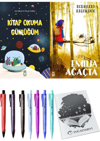 Emilia Ağaçta ve Kitap Okuma Günlüğüm 2'li Set - Kalem