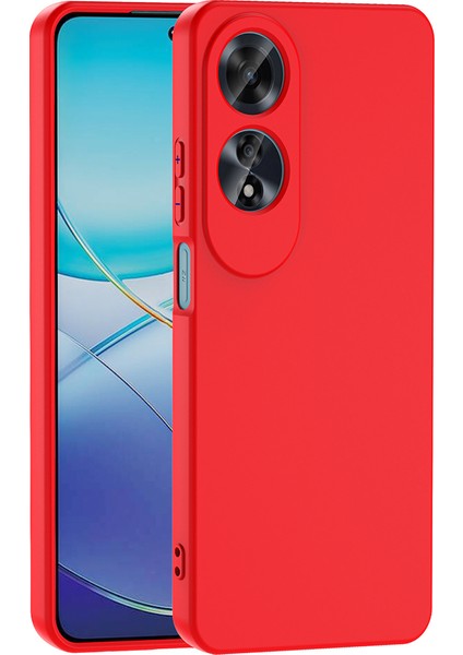 Oppo A60 Kılıf Kamera Korumalı Içi Süet Lansman Silikon