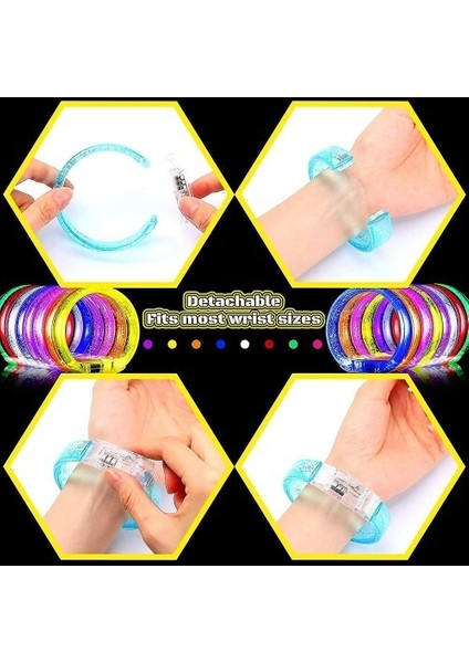 LED Işıklı Pilli Bileklik