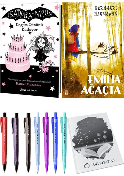 Emilia Ağaçta ve Isadora Moon 4 Doğum Gününü Kutluyor 2'li Set - Kalem