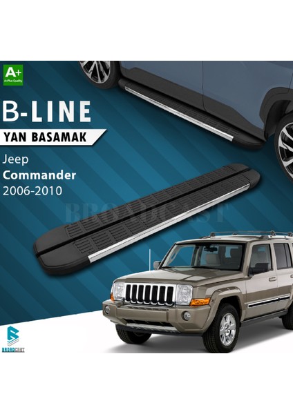 Jeep Commander B-Line Krom Yan Basamak 2006-2014 Arası Uyumlu