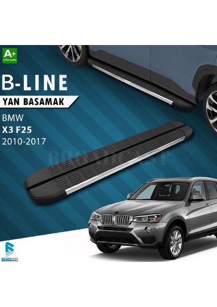Bmw X-3 B-Line Krom Yan Basamak 2010-2017 Arası Uyumlu