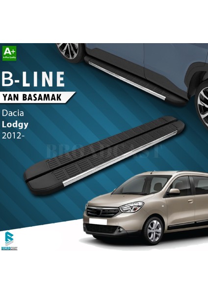 Dacia Lodgy B-Line Krom Yan Basamak 2012-SONRASI Uyumlu