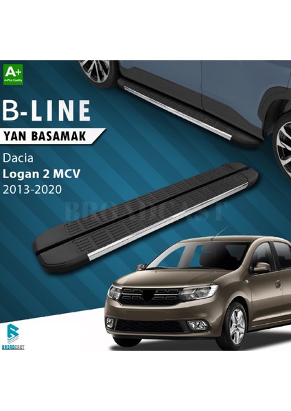 Dacia Logan Mcv B-Line Krom Yan Basamak 2013-2020 Arası Uyumlu