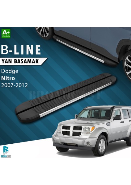 Dodge Nitro B-Line Krom Yan Basamak 2007-2012 Arası Uyumlu