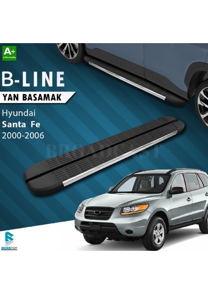 Hyundai Santafe B-Line Krom Yan Basamak 2000-2006 Arası Uyumlu