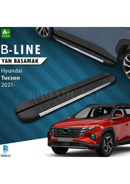 Hyundai Tucson B-Line Krom Yan Basamak 2021- Sonrası Uyumlu