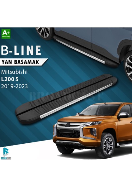 Mitsubıshi L-200 B-Line Krom Yan Basamak 2019-2023 Arası Uyumlu