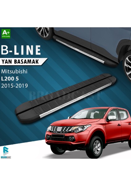 Mitsubıshi L-200 B-Line Krom Yan Basamak 2015-2019 Arası Uyumlu