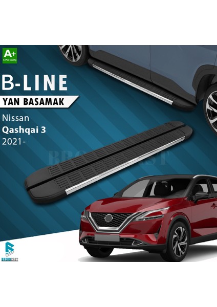 Nissan Qashqai B-Line Krom Yan Basamak 2021- Sonrası Uyumlu