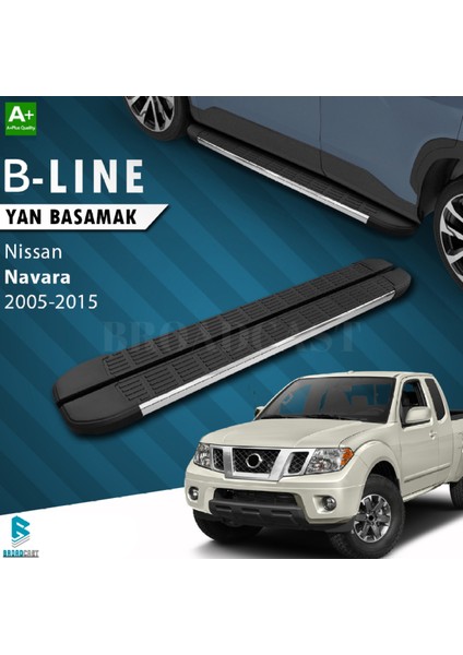 Nissan Navara B-Line Krom Yan Basamak 2005-2015 Arası Uyumlu