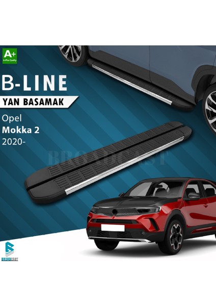 Opel Mokka B-Line Krom Yan Basamak 2020-SONRASI Uyumlu