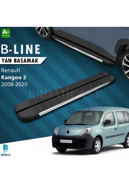 Renault Kangoo B-Line Krom Yan Basamak 2008-2020 Arası Uyumlu