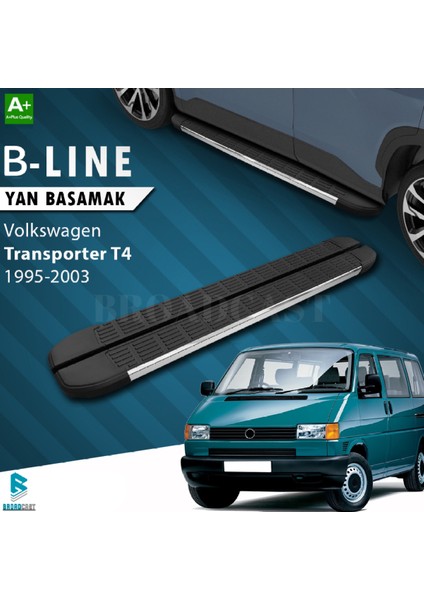Volkswagen Transporter T4 B-Line Krom Yan Basamak 1995-2003 Arası Uyumlu