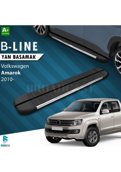 Volkswagen Amarok B-Line Krom Yan Basamak 2010-SONRASI Uyumlu