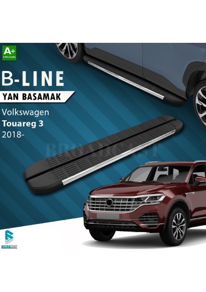 Volkswagen Touareg B-Line Krom Yan Basamak 2018-SONRASI Uyumlu