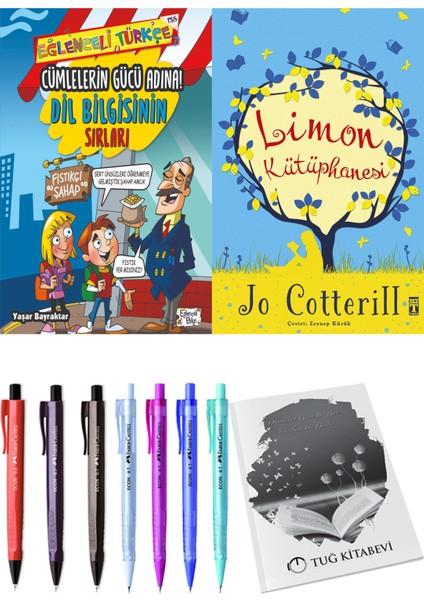 Limon Kütüphanesi ve Cümlelerin Gücü Adına! Dil Bilgisinin Sırları 2'li Set - Kalem