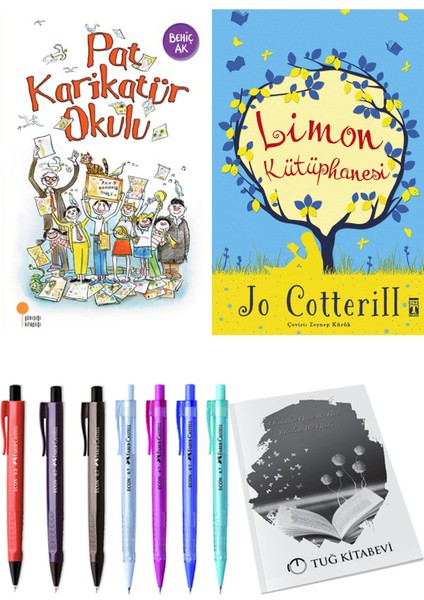 Limon Kütüphanesi ve Pat Karikatür Okulu 2'li Set - Kalem