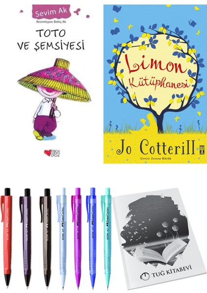 Limon Kütüphanesi ve Toto ve Şemsiyesi 2'li Set - Kalem