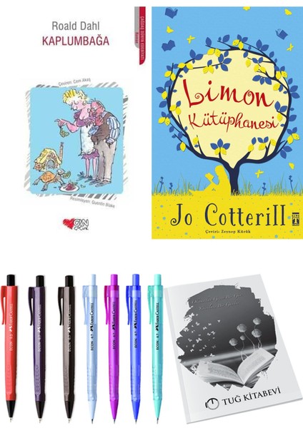 Limon Kütüphanesi ve Kaplumbağa 2'li Set - Kalem