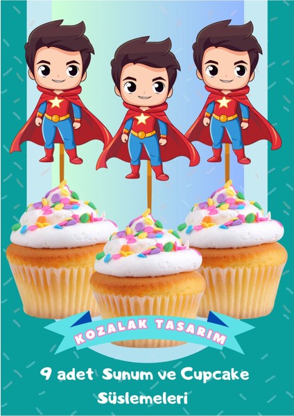 Doğum Günü Davet ve Özel Gün Cupcake ve Sunum Süslemeleri