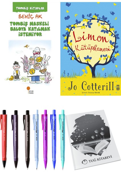 Limon Kütüphanesi ve Tombiş Maskeli Baloya Katılmak Istemiyor 2'li Set - Kalem