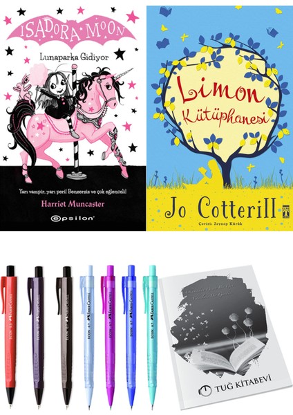 Limon Kütüphanesi ve Isadora Moon 7 Lunaparka Gidiyor 2'li Set - Kalem