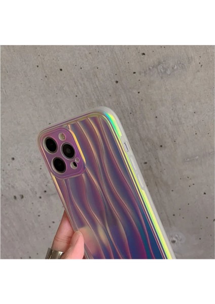Apple iPhone 15 Pro Max Uyumlu Kılıf Zebana Line Art Silikon Kılıf Gri