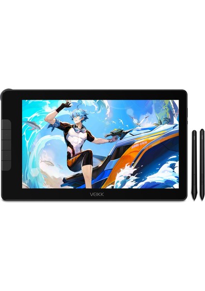 VK1600 16384 Levels 5080 Lpı 15.6" Fhd IPS Grafik Tablet + 2 Adet Kalem