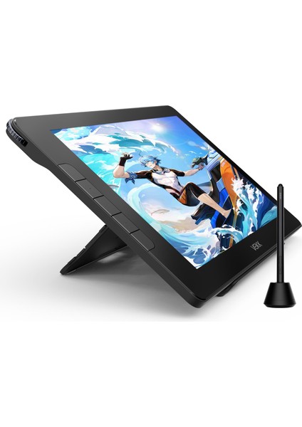 VK1600 16384 Levels 5080 Lpı 15.6" Fhd IPS Grafik Tablet + 2 Adet Kalem