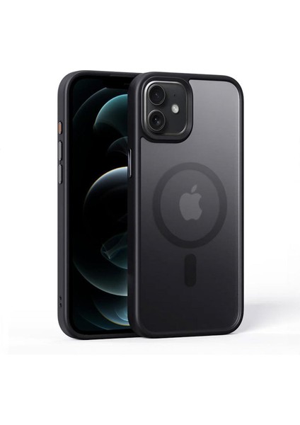 Apple iPhone 11 Uyumlu Kılıf Zebana Fros Silikon Kılıf (Kablosuz Şarj Destekli) Siyah