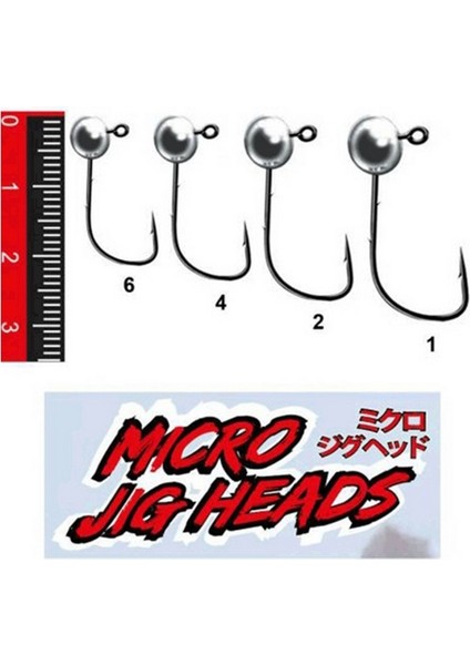 NM90102506 Micro Lrf Jig Head 3'lü Paket Iğne:6no 2.5gr